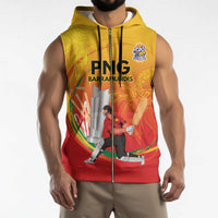 Custom Cricket PNG East Asia-Pacific Sleeveless Zip Hoodie Papua New Guinea Rise to Power LT9 - Polynesian Pride