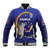 Custom Cricket Samoa East Asia-Pacific Baseball Jacket Samoa Storming the Limits - Polynesian Pride