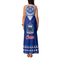 Toa Samoa Christmas Family Matching Tank Maxi Dress and Hawaiian Shirt Samoa Siva Tau Manuia Le Kerisimasi Blue Vibe LT9 - Polynesian Pride
