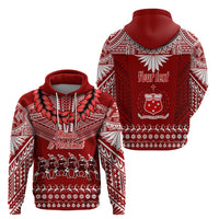 Personalised Toa Samoa Christmas Hoodie Samoa Siva Tau Manuia Le Kerisimasi Red Vibe LT9 - Polynesian Pride