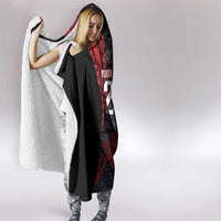 Custom New Zealand Hooded Blanket Maori Kiwiana Pattern Tukutuku Motif