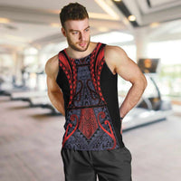 Custom New Zealand Men Tank Top Maori Kiwiana Pattern Tukutuku Motif