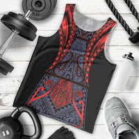 Custom New Zealand Men Tank Top Maori Kiwiana Pattern Tukutuku Motif