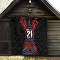 Custom New Zealand Quilt Maori Kiwiana Pattern Tukutuku Motif