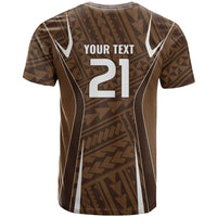 Custom Oceania Football Bula Fiji T Shirt Polynesian Tribal Pattern