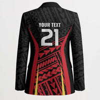 Custom Oceania Football Papua New Guinea Blazer Polynesian Tribal Pattern