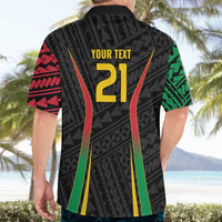 Custom Oceania Football Vanuatu Hawaiian Shirt Polynesian Tribal Pattern