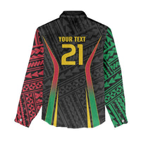 Custom Oceania Football Vanuatu Women Casual Shirt Polynesian Tribal Pattern