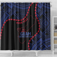 Personalized Guam 80th Anniversary Liberation Day Shower Curtain Guahan Basic Seal
