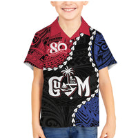 Personalized Guam 80th Anniversary Liberation Day Family Matching Mermaid Dress and Hawaiian Shirt Tano I Man Chamoru Since 1944