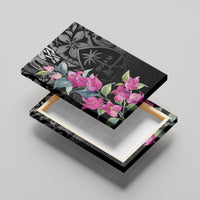 Guahan Puti Tai Nobiu Canvas Wall Art Guam Bougainvillea Flower Art