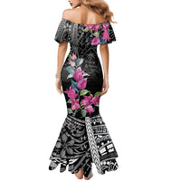 Guahan Puti Tai Nobiu Mermaid Dress Guam Bougainvillea Flower Art LT9 - Polynesian Pride