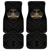 Personalized Haiti First Black Republic Car Mats Negre Marron With Map And Flag