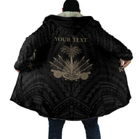 Personalized Haiti First Black Republic Cloak Negre Marron With Map And Flag - Polynesian Pride