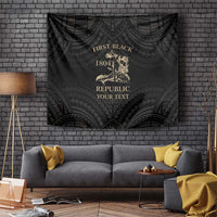 Personalized Haiti First Black Republic Tapestry Negre Marron With Map And Flag