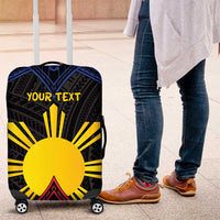 Personalized Philippines Luggage Cover Polynesian Tribal Tattoo with Filipino Flag Motif