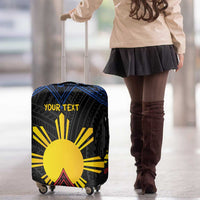 Personalized Philippines Luggage Cover Polynesian Tribal Tattoo with Filipino Flag Motif