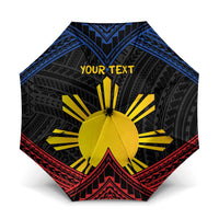 Personalized Philippines Umbrella Polynesian Tribal Tattoo with Filipino Flag Motif - Polynesian Pride