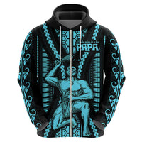 Aotearoa Fathers Day Gift For Dad Hoodie Aroha Ahau Ki A Koe Papa Aqua Maori Style Pattern LT9 - Polynesian Pride