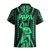 Maori Fathers Day New Zealand Hawaiian Shirt Aroha Ahau Ki A Koe Papa - Green LT9 - Polynesian Pride