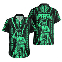 Custom Maori Fathers Day New Zealand Hawaiian Shirt Aroha Ahau Ki A Koe Papa - Green LT9 - Polynesian Pride