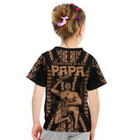 Maori Fathers Day New Zealand Kid T Shirt Aroha Ahau Ki A Koe Papa - Nude LT9 - Polynesian Pride