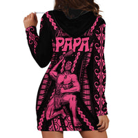Custom Maori Fathers Day New Zealand Hoodie Dress Aroha Ahau Ki A Koe Papa - Pink LT9 - Polynesian Pride