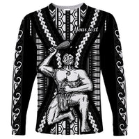 Custom Maori Fathers Day New Zealand Long Sleeve Shirt Aroha Ahau Ki A Koe Papa - Black LT9 Unisex Black - Polynesian Pride