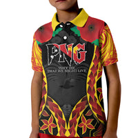Personalised Papua New Guinea Remembrance Day Kid Polo Shirt