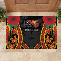 Personalised Papua New Guinea Remembrance Day Rubber Doormat