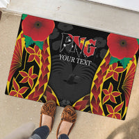 Personalised Papua New Guinea Remembrance Day Rubber Doormat