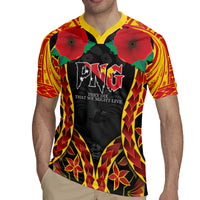 Personalised Papua New Guinea Remembrance Day Rugby Jersey