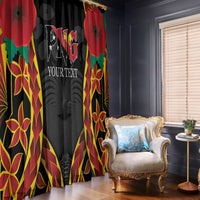 Personalised Papua New Guinea Remembrance Day Window Curtain