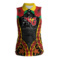 Personalised Papua New Guinea Remembrance Day Women Sleeveless Polo Shirt