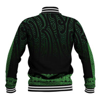 New Zealand Maori Kowhaiwhai Baseball Jacket Kakariki Maui and Mangopare