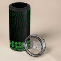 New Zealand Maori Kowhaiwhai 4 in 1 Can Cooler Tumbler Kakariki Maui and Mangopare