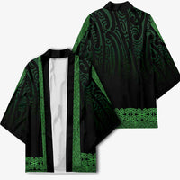 New Zealand Maori Kowhaiwhai Kimono Kakariki Maui and Mangopare - Polynesian Pride