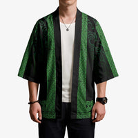 New Zealand Maori Kowhaiwhai Kimono Kakariki Maui and Mangopare - Polynesian Pride