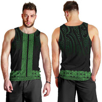 New Zealand Maori Kowhaiwhai Men Tank Top Kakariki Maui and Mangopare LT9 - Polynesian Pride