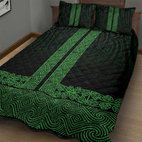New Zealand Maori Kowhaiwhai Quilt Bed Set Kakariki Maui and Mangopare