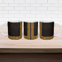 New Zealand Maori Kowhaiwhai Ceramic Mug Karaka Maui and Mangopare - Polynesian Pride