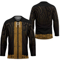 New Zealand Maori Kowhaiwhai Hockey Jersey Karaka Maui and Mangopare LT9 - Polynesian Pride