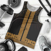 New Zealand Maori Kowhaiwhai Men Tank Top Karaka Maui and Mangopare LT9 - Polynesian Pride