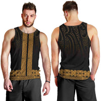 New Zealand Maori Kowhaiwhai Men Tank Top Karaka Maui and Mangopare LT9 - Polynesian Pride
