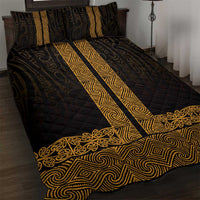 New Zealand Maori Kowhaiwhai Quilt Bed Set Karaka Maui and Mangopare