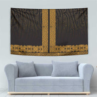 New Zealand Maori Kowhaiwhai Tapestry Karaka Maui and Mangopare