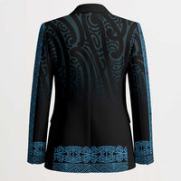 New Zealand Maori Kowhaiwhai Blazer Kikorangi Maui and Mangopare - Polynesian Pride