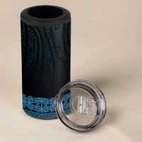 New Zealand Maori Kowhaiwhai 4 in 1 Can Cooler Tumbler Kikorangi Maui and Mangopare