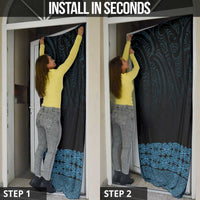 New Zealand Maori Kowhaiwhai Door Cover Kikorangi Maui and Mangopare LT9 - Polynesian Pride