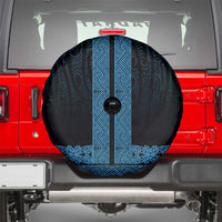 New Zealand Maori Kowhaiwhai Spare Tire Cover Kikorangi Maui and Mangopare LT9 - Polynesian Pride